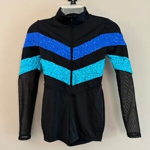 Revolution Dance Costume - Black Acro - Medium Child